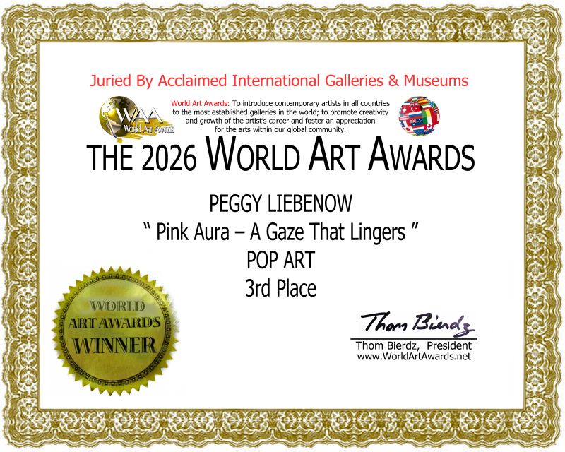 2026 World ART AWARDS CATEGORY 30-3RD PLACE-POP ART-pink aura